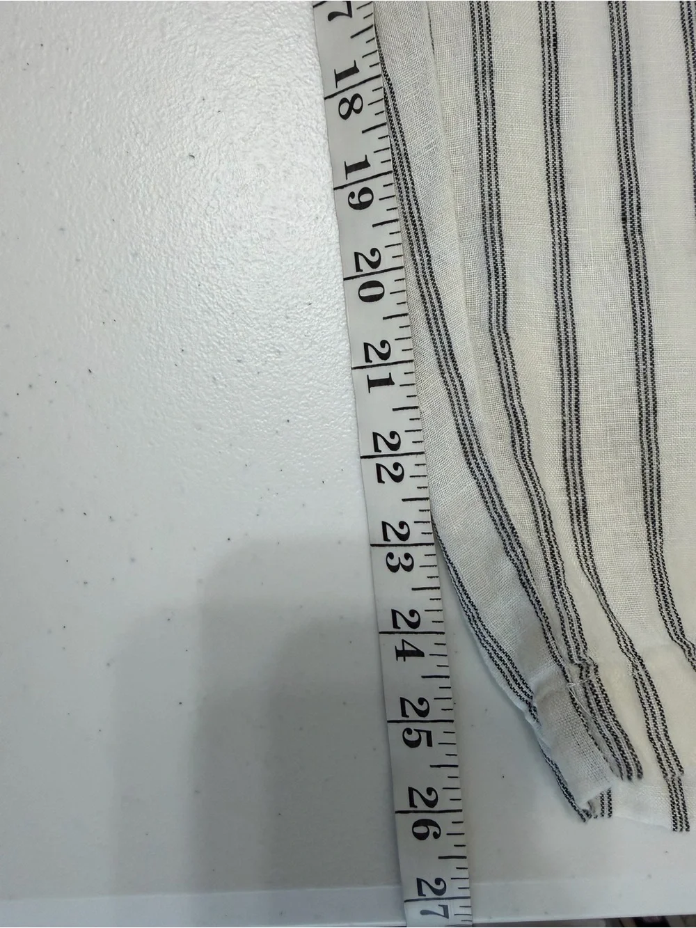 Quince 100% Linen Striped Ankle Pants Medium